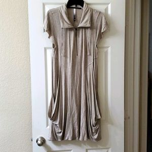 KENSIE Tan Neutral JERSEY KNIT Slouchy Pockets